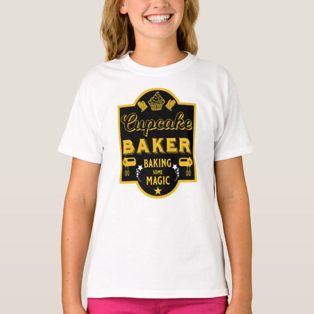 Cuptårta Master Baker T Shirt (Framsida)