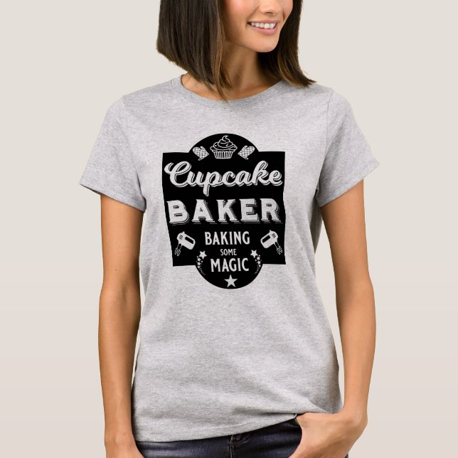 Cuptårta Master Baker T Shirt (Framsida)