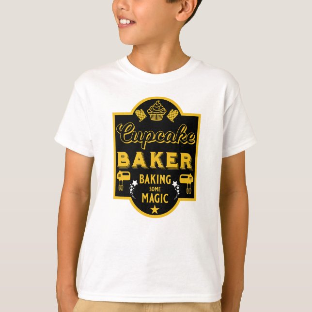 Cuptårta Master Baker T Shirt (Framsida)