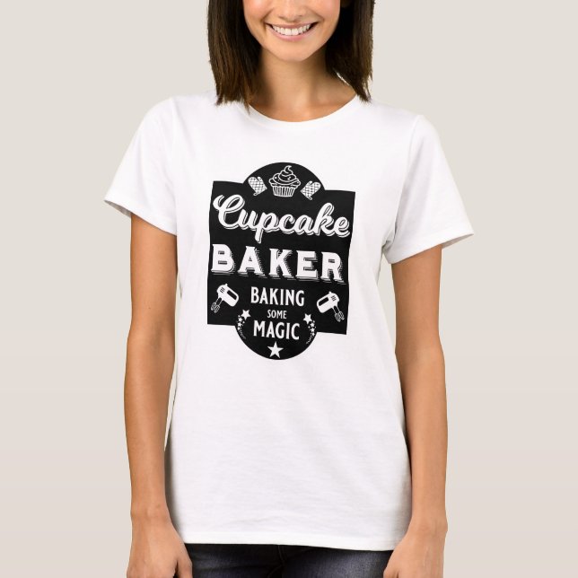 Cuptårta Master Baker T Shirt (Framsida)