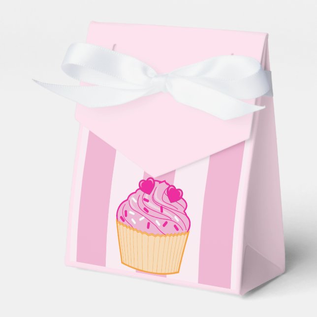 Cuptårta med två Hearts Möhippa Goody Box Presentaskar (Framsidan Sidan)