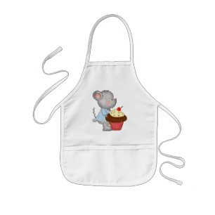 Cuptårta Mouse apron Barnförkläde