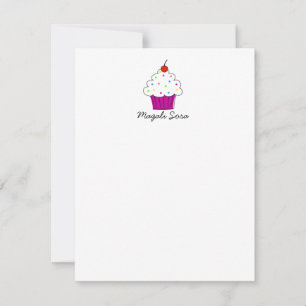 Cuptårta Personal Stationery, 4,25x5.5 Anteckningskort