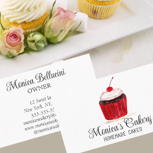 Cuptårta Sweet Cakes Bakes Homemade Bakery Visitkort