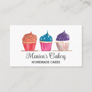 Cuptårta Sweet Cakes Bakes Homemade Bakery Visitkort