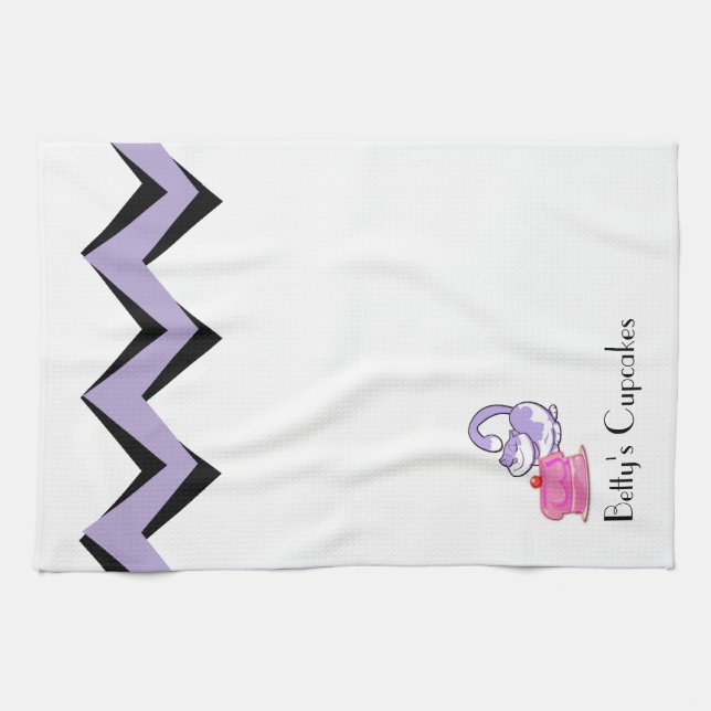 Cuptårtskålstumpar för Art-Deco-Anpassningsbar Kökshandduk (Horisontell)