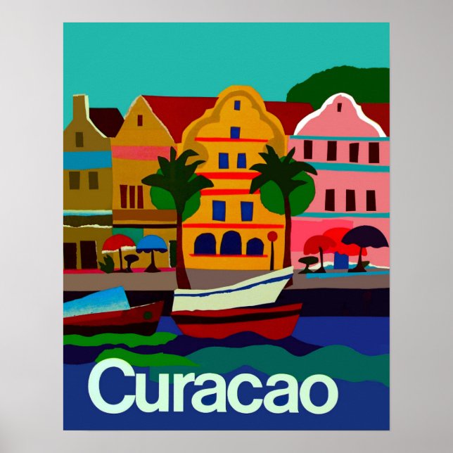Curaçao-affisch Poster (Framsidan)