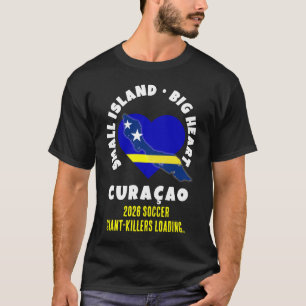 CURAÇAO Big Heart Roligt Anpassat 2026 Fotboll T Shirt
