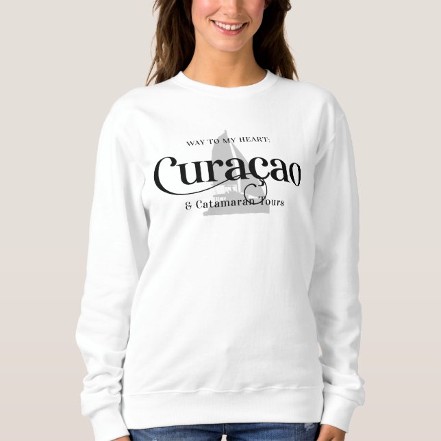 Curacao & Catamaran Tours Yacht T Shirt (Framsida)