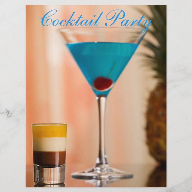 Curaçao-cocktail Reklamblad (Framsidan)