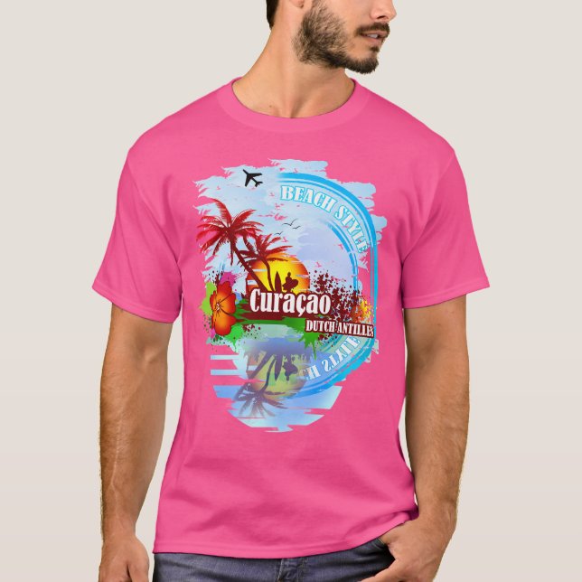 Curacao Dutch Antilles T Shirt (Framsida)