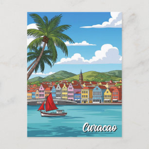 Curacao Dutch Västindien Vykort