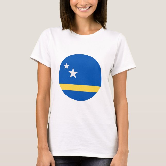Curacao Flag T Shirt (Framsida)