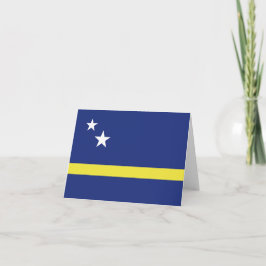 Curaçao flagga anteckningskort