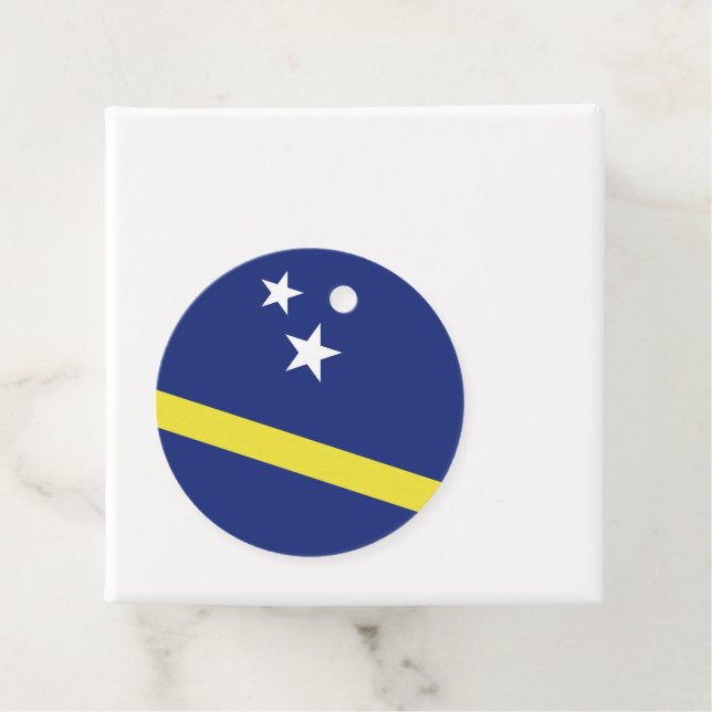 Curaçao flagga gåvor etiketter (På plats)