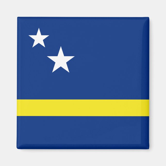 Curaçao Flagga Magnet (Framsidan)