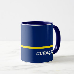 Curaçao Flagga med anpassade text Mugg
