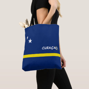 Curaçao-Flagga med anpassade Tygkasse