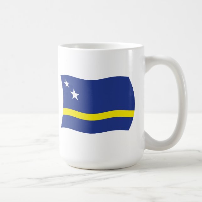 Curacao Flagga Mugg (Höger)