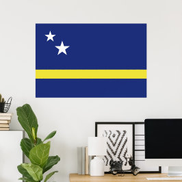 Curaçao flagga poster