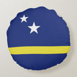 Curaçao flagga rund kudde