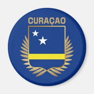 Curacao Flagga Shield Magnet