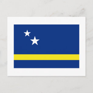 Curacao Flagga Vykort