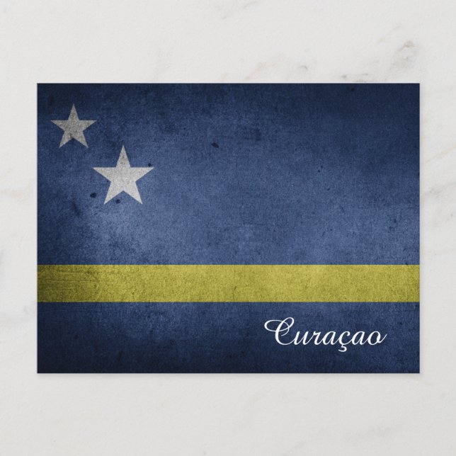 Curacao Flagga Vykort (Framsida)