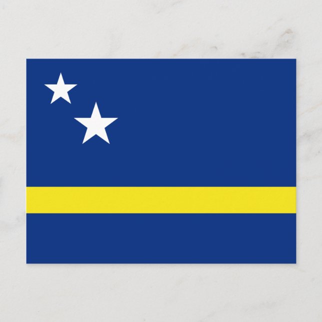 Curaçao Flagga vykort (Framsida)