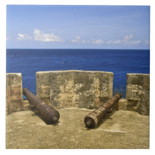 Curaçao. Fort Beekenburg Caracas Bay. Kakelplatta