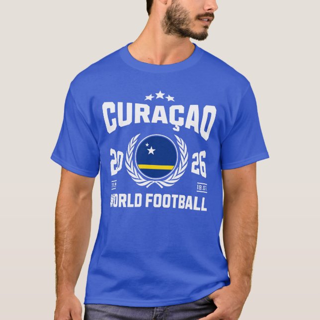 Curaçao Fotboll 2026 T Shirt (Framsida)