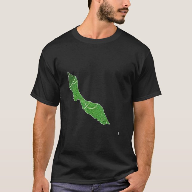 Curacao fotbollsplan t shirt (Framsida)