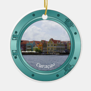 Curacao hyttventil julgransprydnad keramik