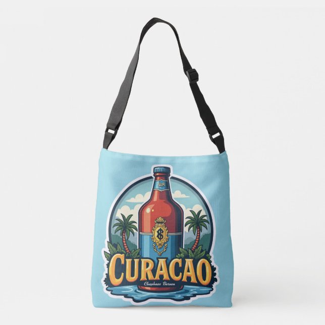 curacao i blå färg axelväska (Baksida)