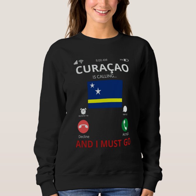 Curacao Is Calling T Shirt (Framsida)