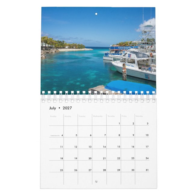 Curaçao-kalender 2027 kalender (Jul 2027)