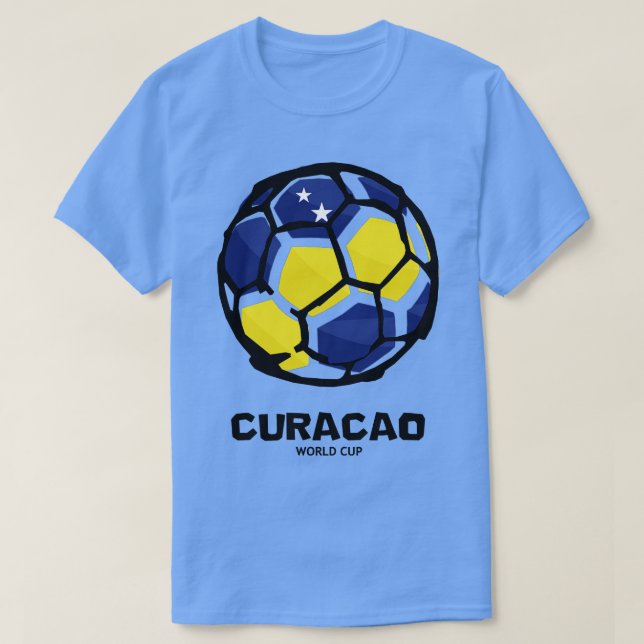 Curacao Land Flagga T Shirt (Design framsida)