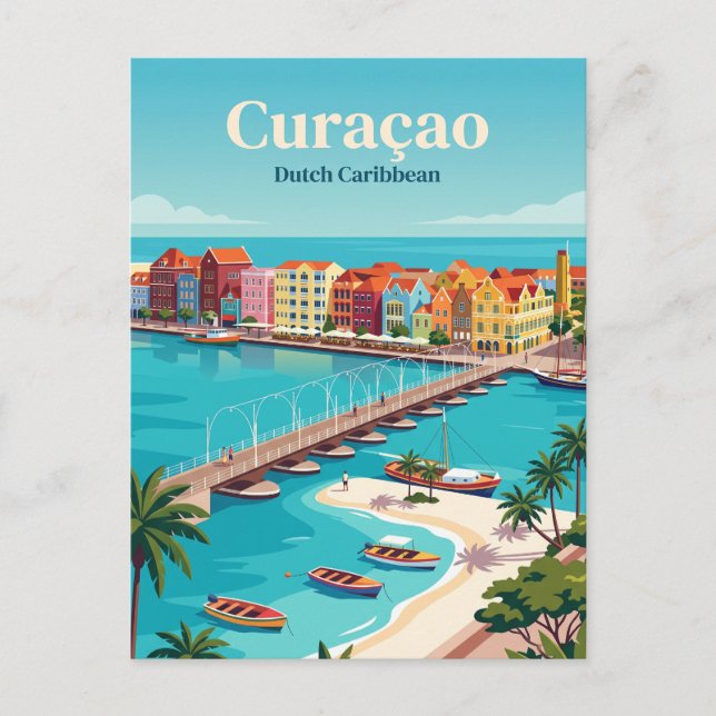 Curaçao Nederländska Karibien Vykort (Framsida)