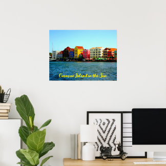 Curacao-ön i Sol Poster