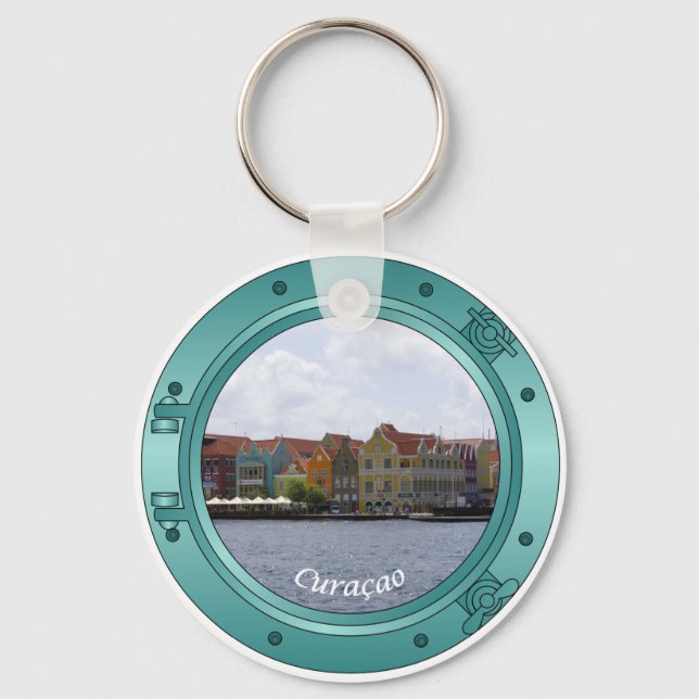 Curacao Porthole Nyckelring (Framsida)