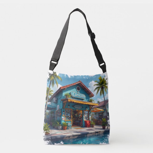 Curaçao presentbutik axelväska (Framsida)
