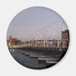 Curaçao Queen Emma Pontoon Bridge i Dusk Magnet
