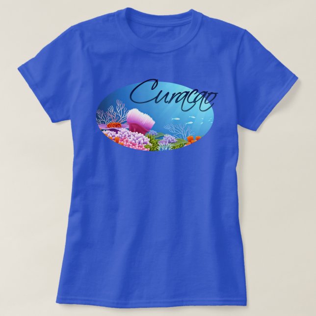 Curacao reef tee shirt (Design framsida)