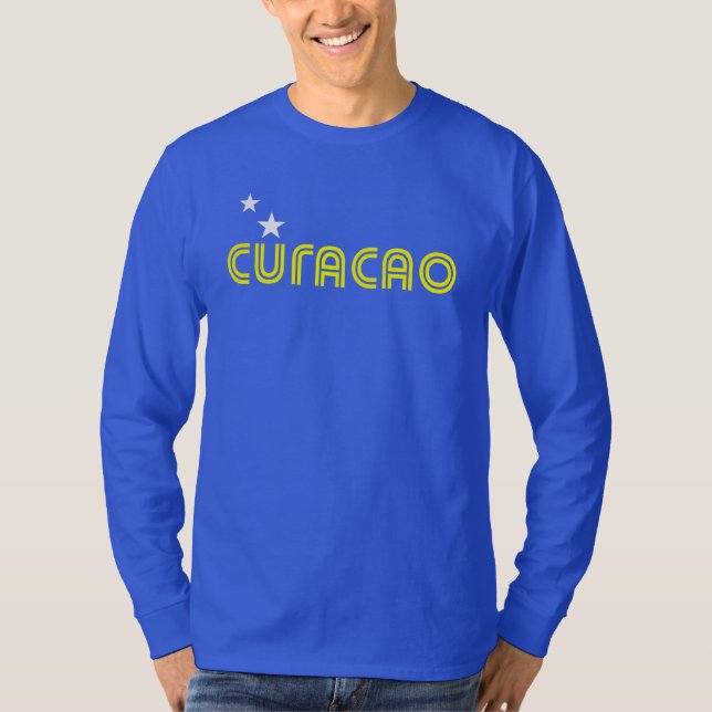 Curacao Retro T Shirt (Framsida)