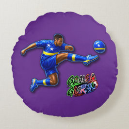 Curaçao rund kudde