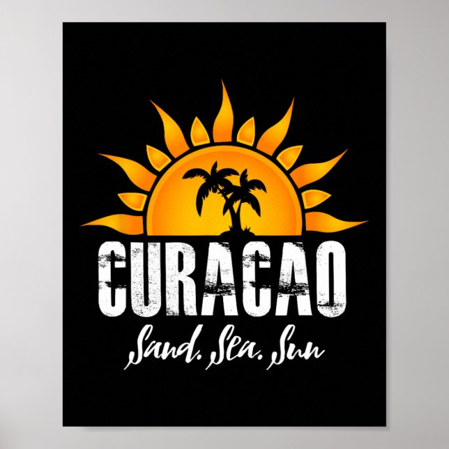 Curaçao! Sand Poster (Framsidan)