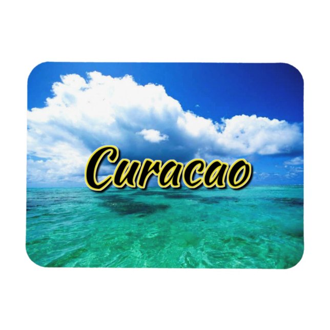 Curacao Sea himlar Magnet (Horisontell)