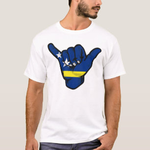 Curaçao Shaka Hand Flagga T Shirt