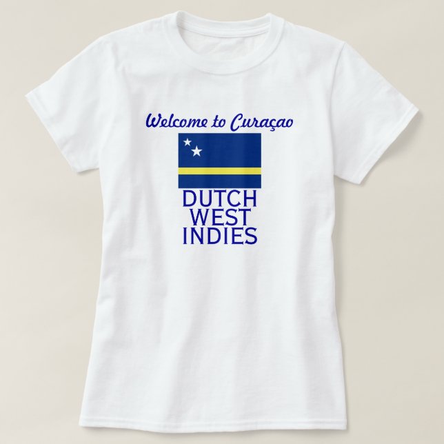 Curacao skjorta tee shirt (Design framsida)