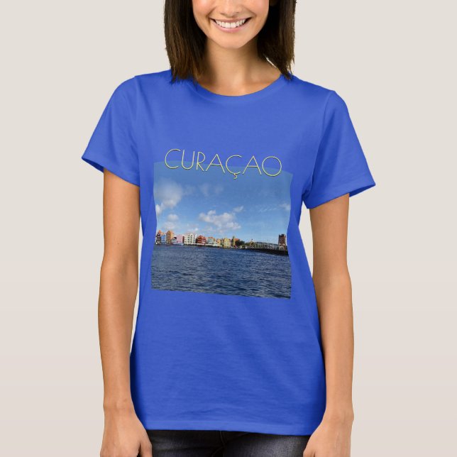 Curaçao Skyline w/out text (anpassade) T Shirt (Framsida)